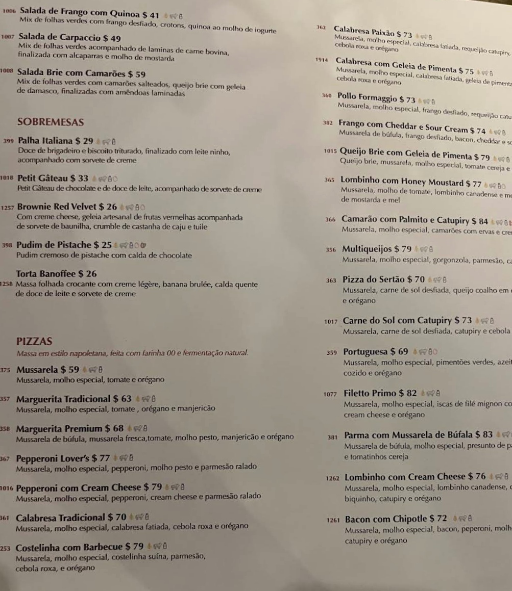 Menu - Asttore Forneria | Restaurante Italiano Em Varjota Fortaleza photo 1
