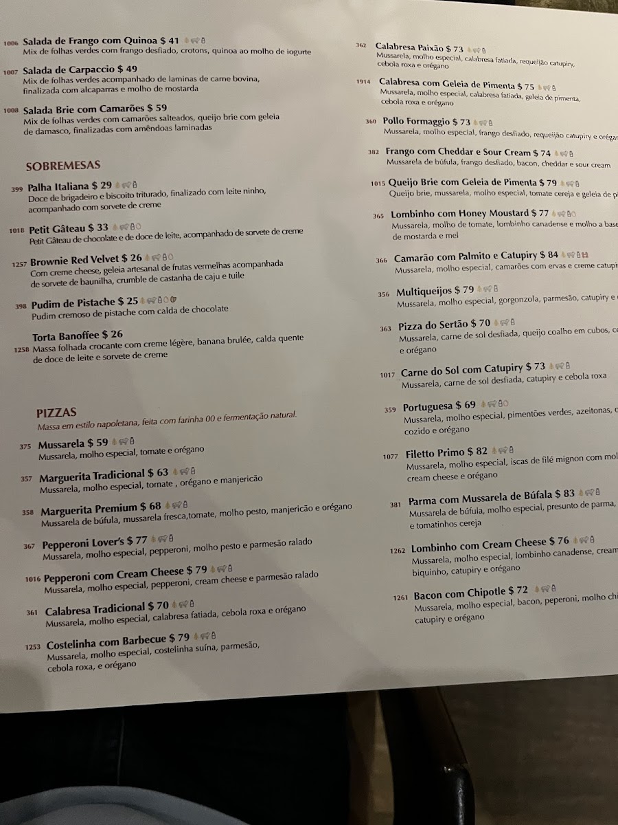 Menu - Asttore Forneria | Restaurante Italiano Em Varjota Fortaleza photo 2
