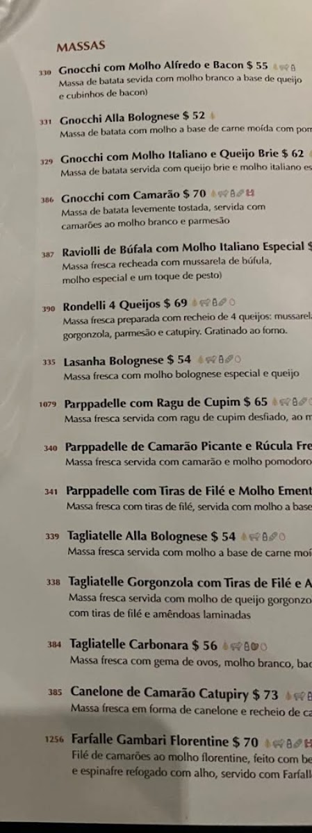 Menu - Asttore Forneria | Restaurante Italiano Em Varjota Fortaleza photo 6